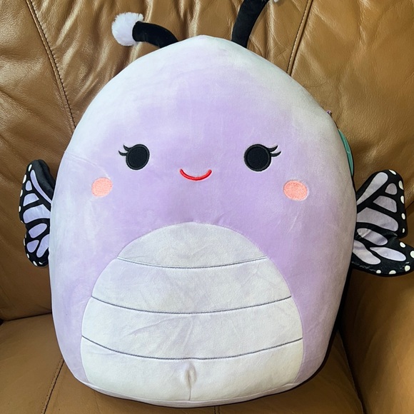 NWT 16” Squishmellows Official Kellytoy Squishy Soft Plush Bibiana Butterfly - Picture 2 of 6